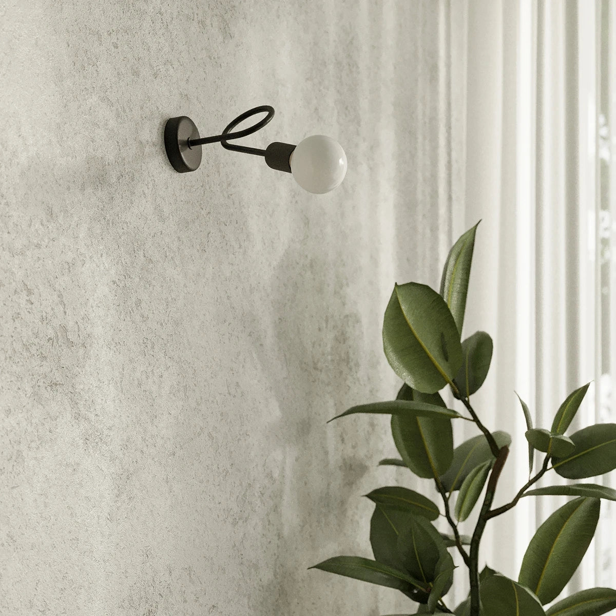 Wandleuchte "LOOP" – Wandlampen in Schwarz | Dexity Lichtdesign