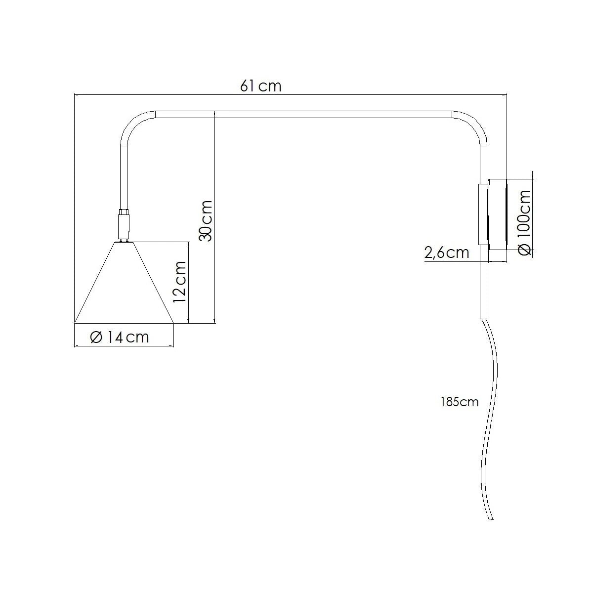 Wandleuchte „Nox“ – Wandlampen in Schwarz | Dexity Lichtdesign