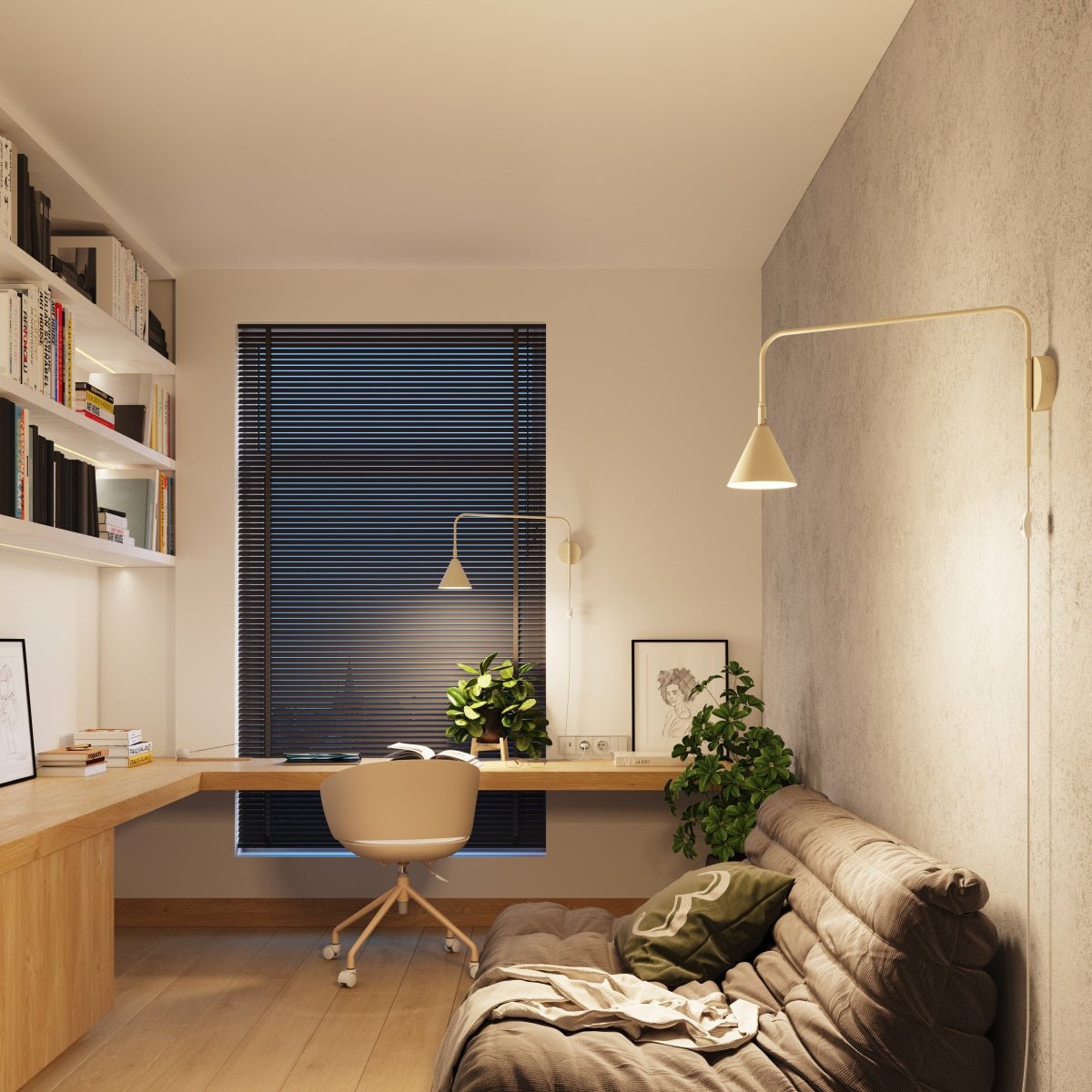 Wandleuchte „Nox“ – Wandlampen in Beige | Dexity Lichtdesign