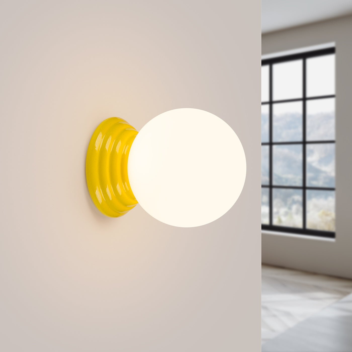 Wandleuchte "ZORI" IP44 – in Gelb | Dexity Lichtdesign