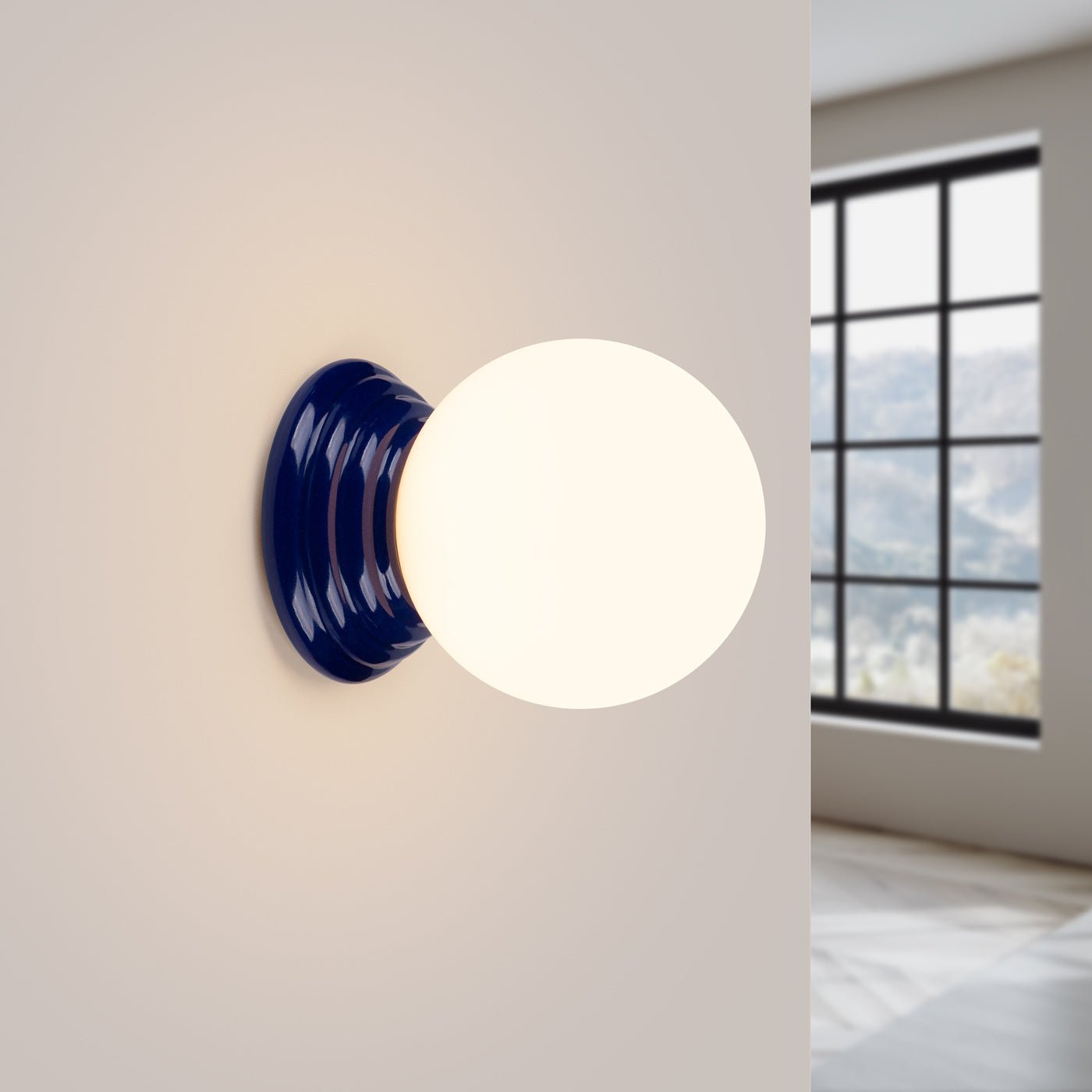 Wandleuchte "ZORI" IP44 – in Ultramarin | Dexity Lichtdesign