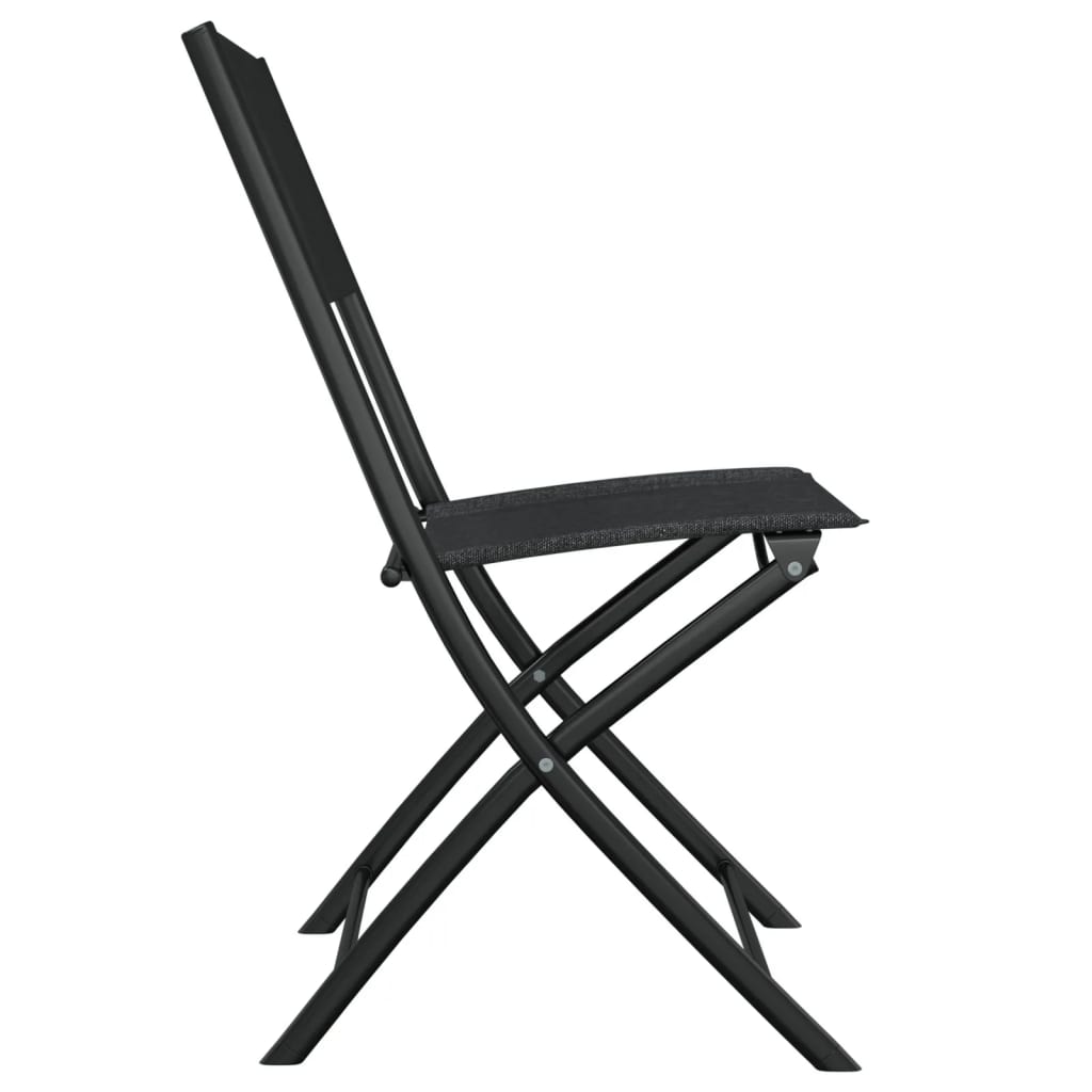 3-tlg. Bistro-Set Schwarz