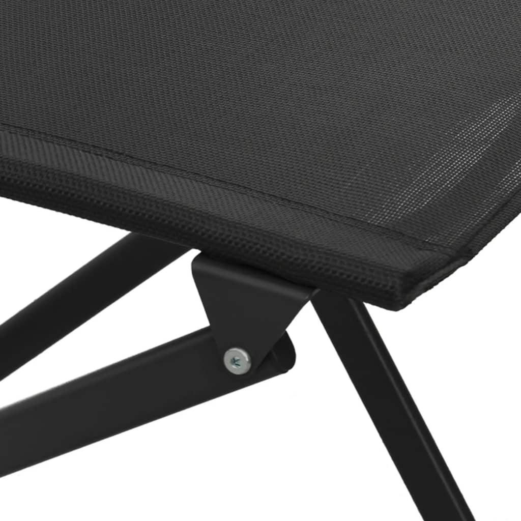 3-tlg. Bistro-Set Schwarz