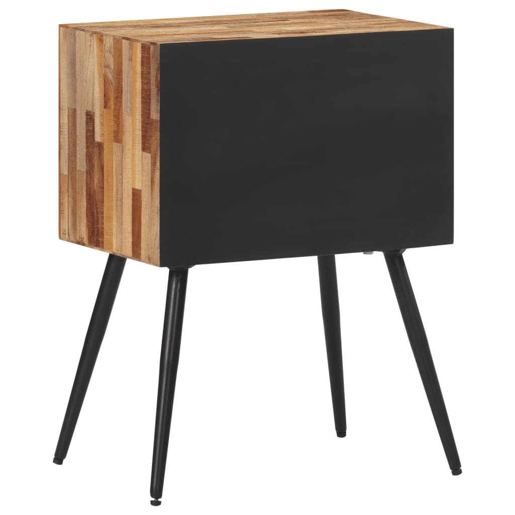 Nachttisch 47x31,5x60 cm Massives Teakholz