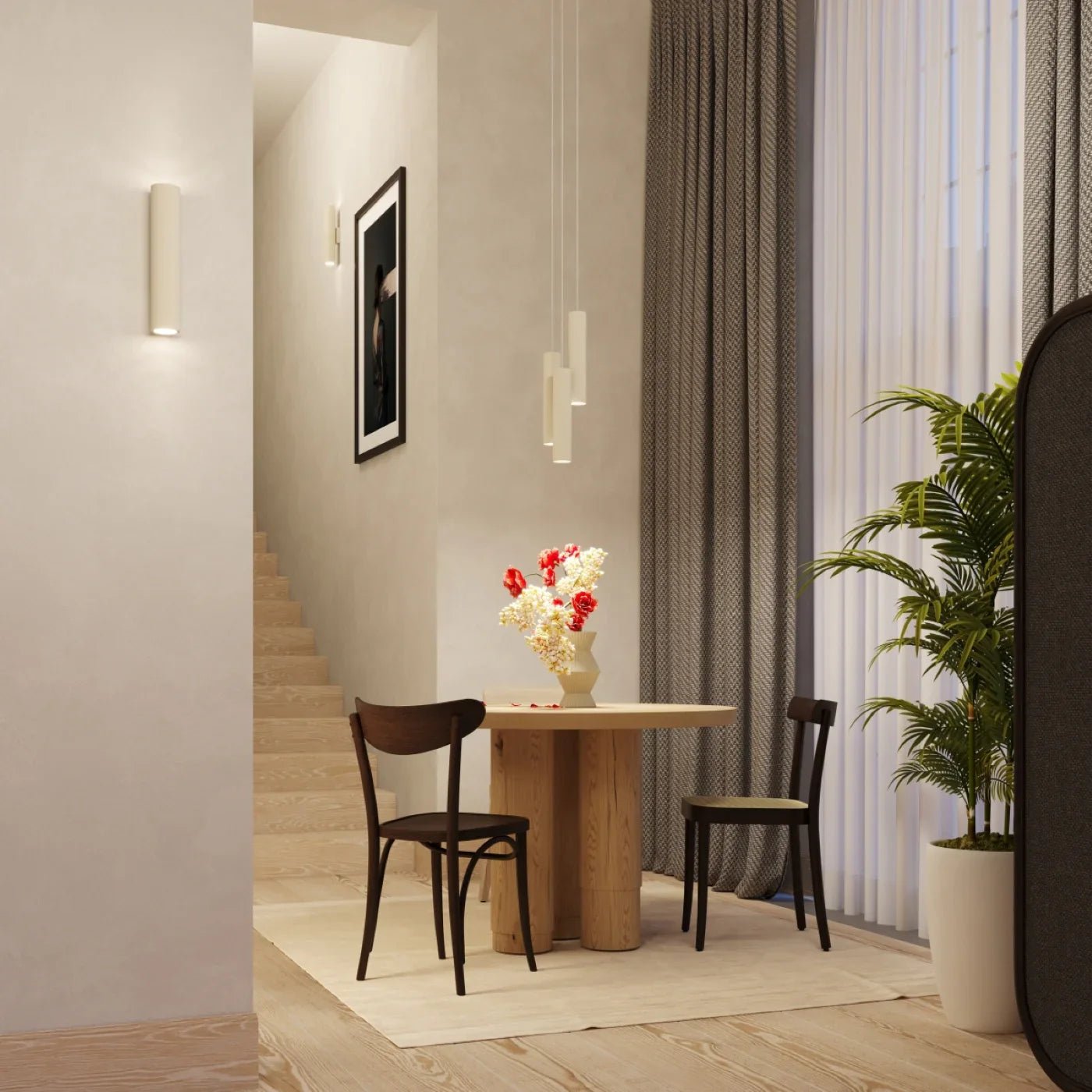 LAGOS-Leuchte im minimalistischen Design – zylindrische Form mit matten Oberflächen und architektonischem Stil