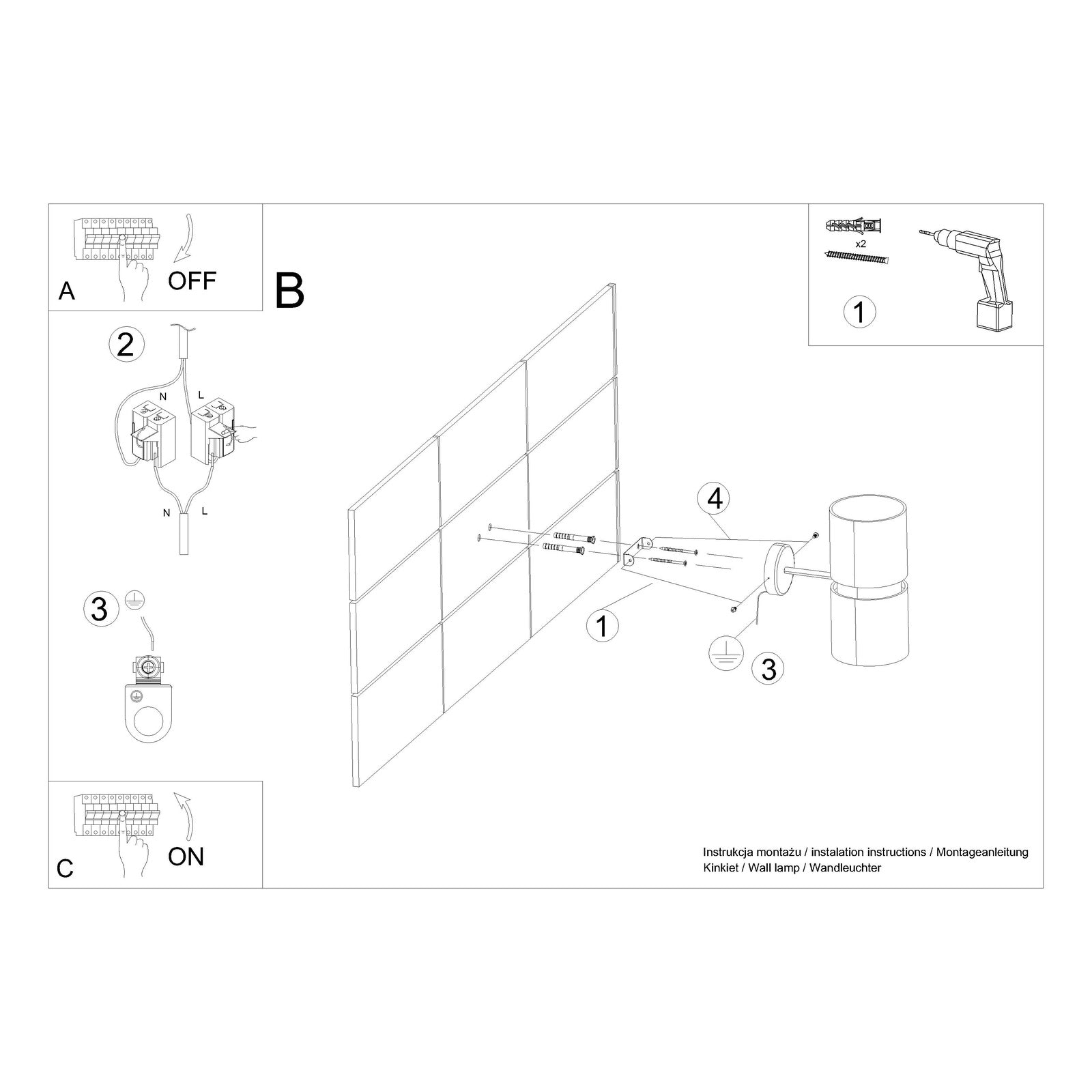 Wandleuchte "KUKKIA"