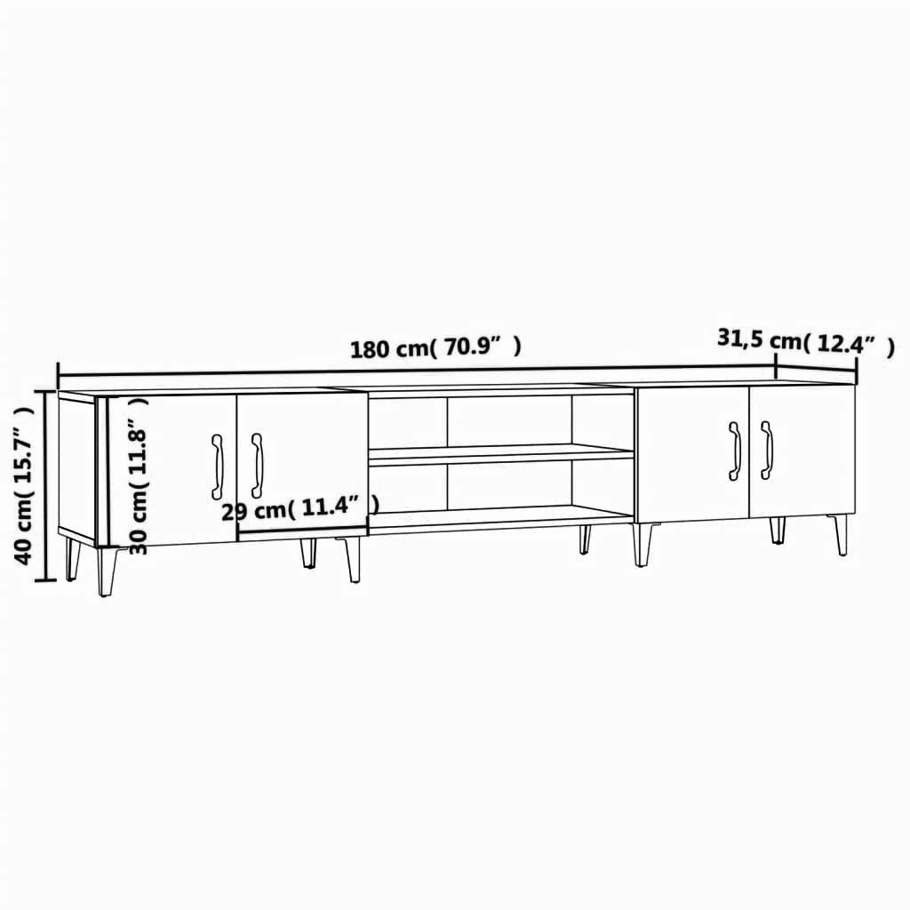 Lowboard 180x31,5x40 cm