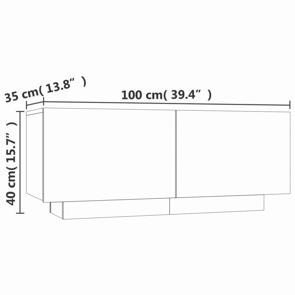 2-tlg. Lowboard 180x35x40 cm LED-Beleuchtung