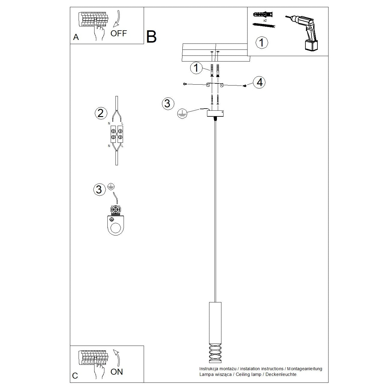 Pendelleuchte "LAMI 1"