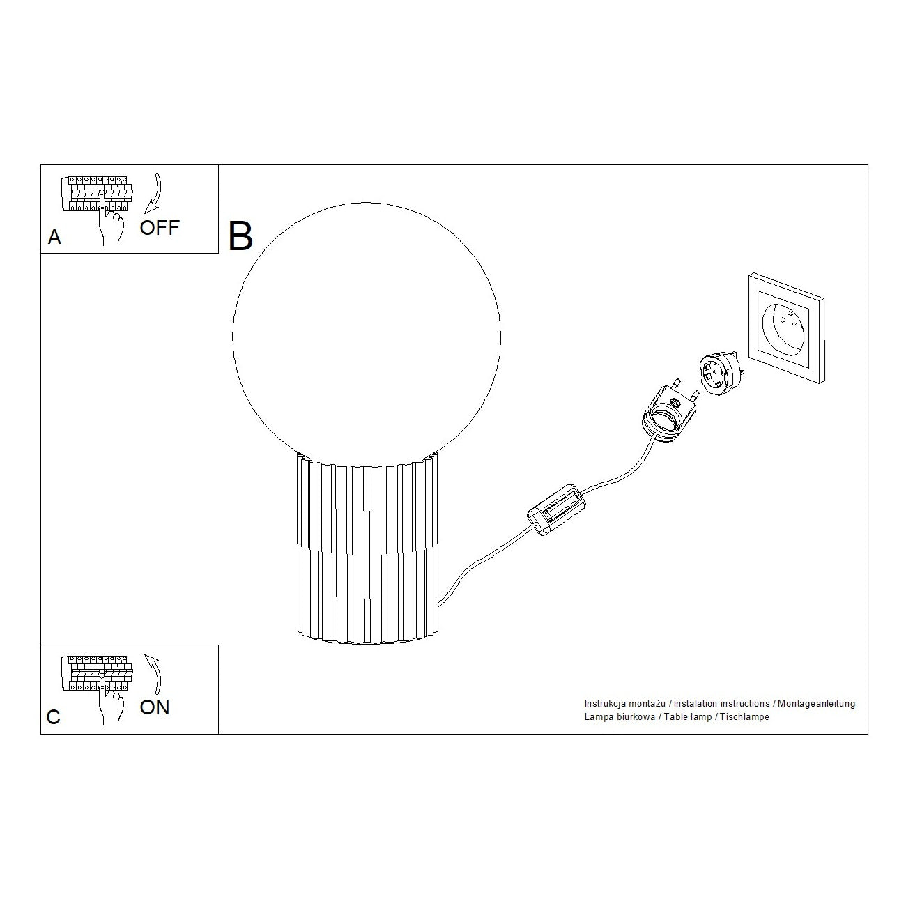 Tischlampe "HALO"