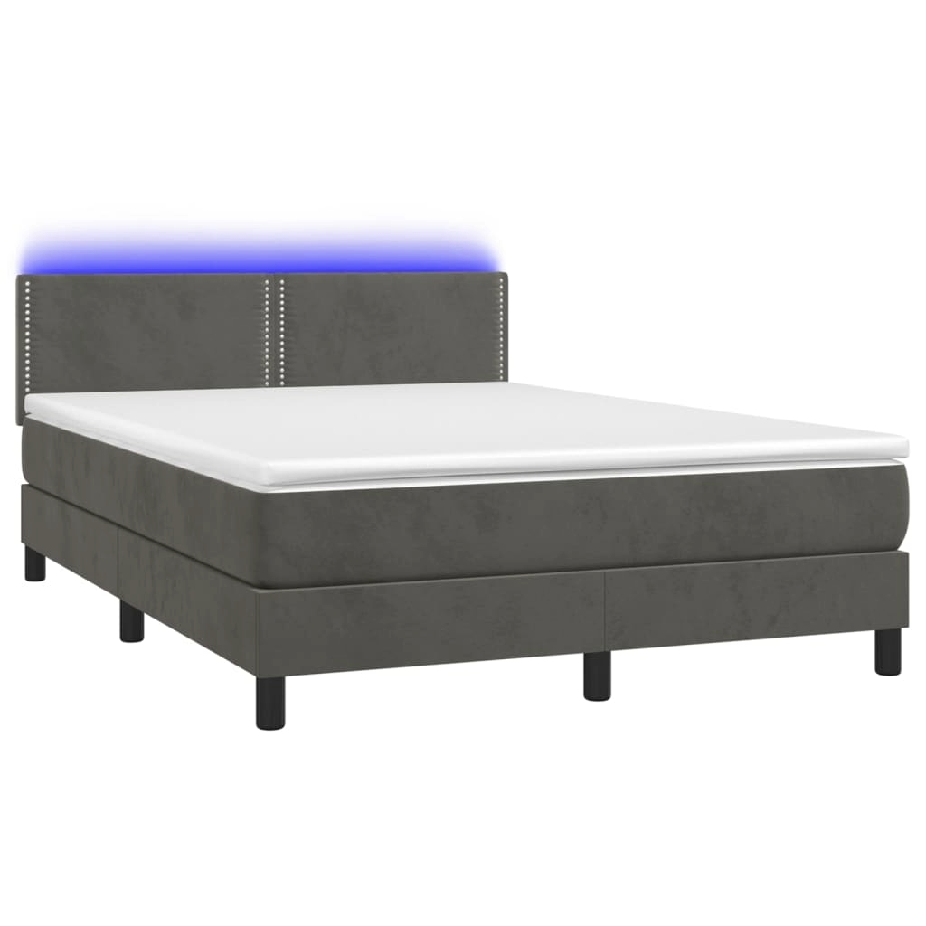 Boxspringbett ''Nailed'' mit Matratze & LED 140x200 cm