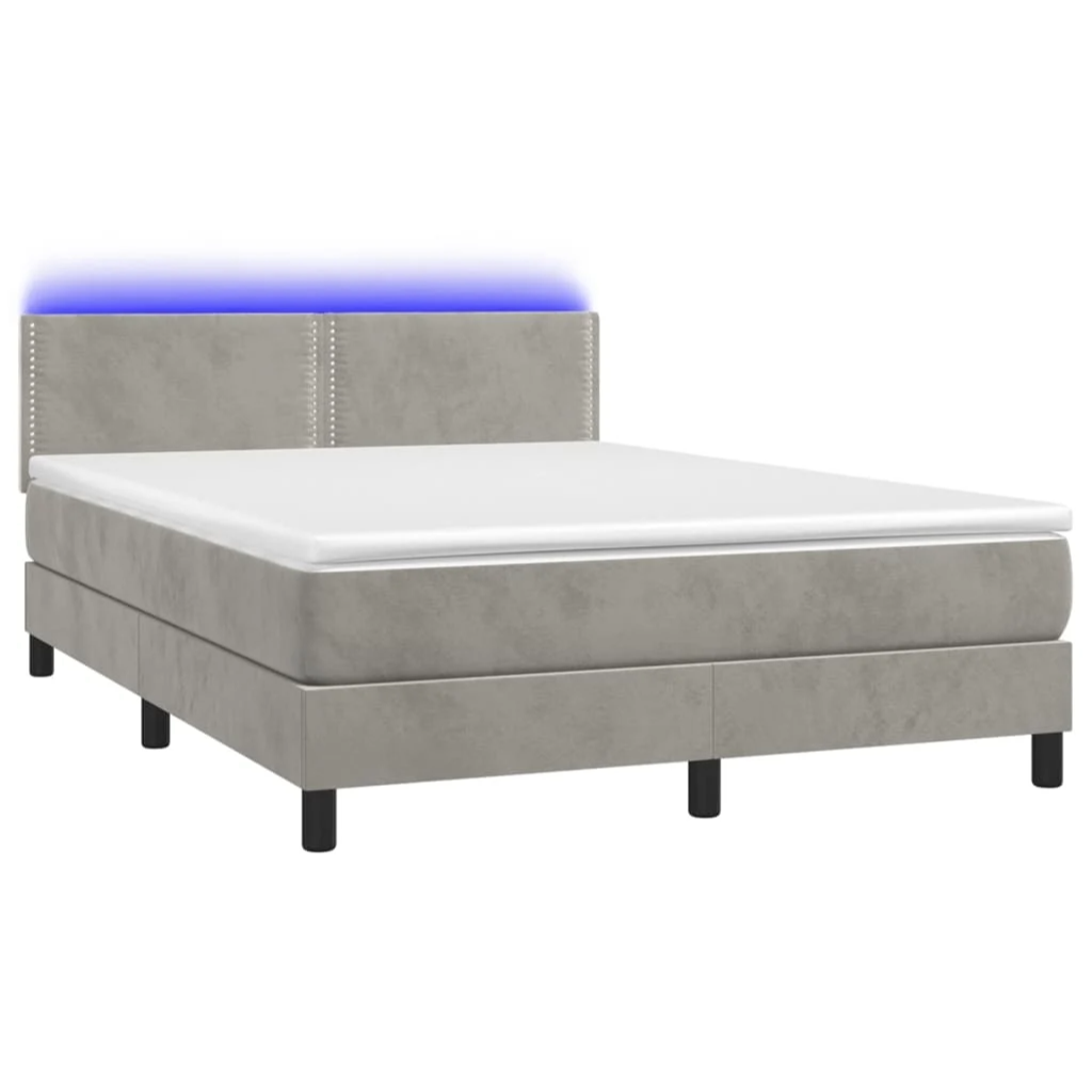 Boxspringbett ''Nailed'' mit Matratze & LED 140x200 cm