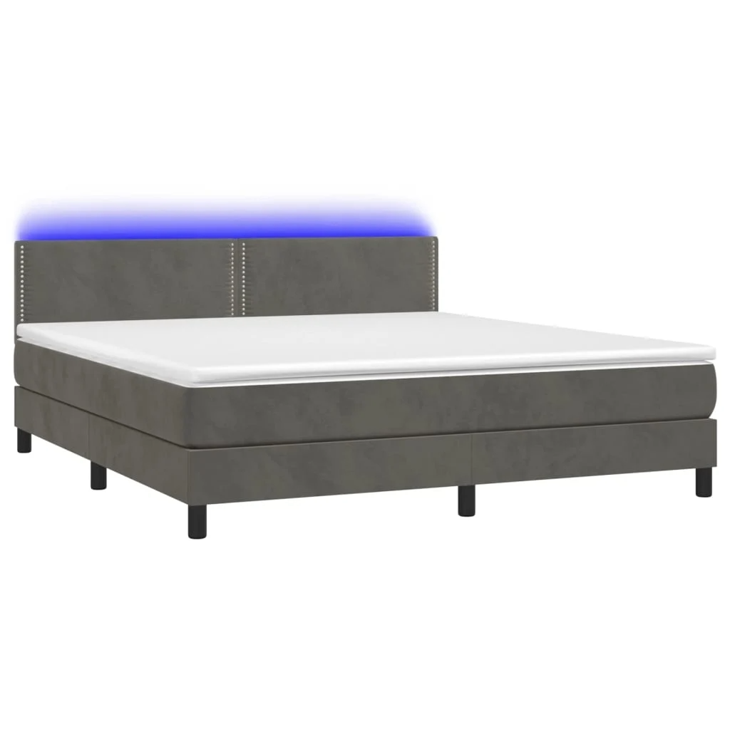 Boxspringbett ''Nailed'' mit Matratze & LED 180x200 cm