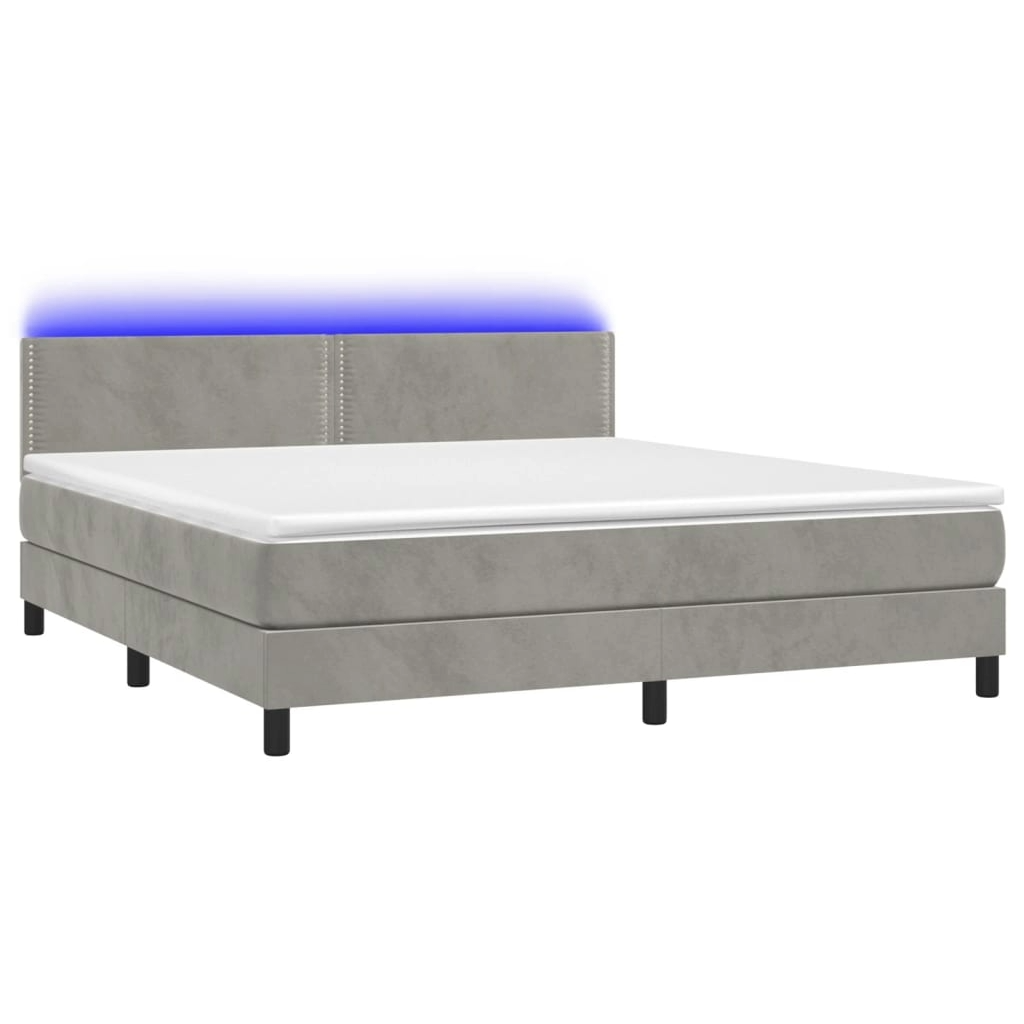 Boxspringbett ''Nailed'' mit Matratze & LED 180x200 cm