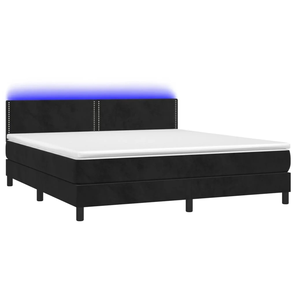 Boxspringbett ''Nailed'' mit Matratze & LED 180x200 cm