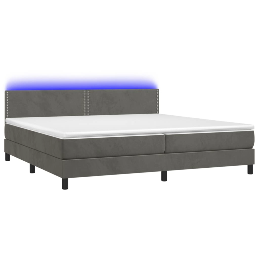 Boxspringbett ''Nailed'' mit Matratze & LED 200x200 cm