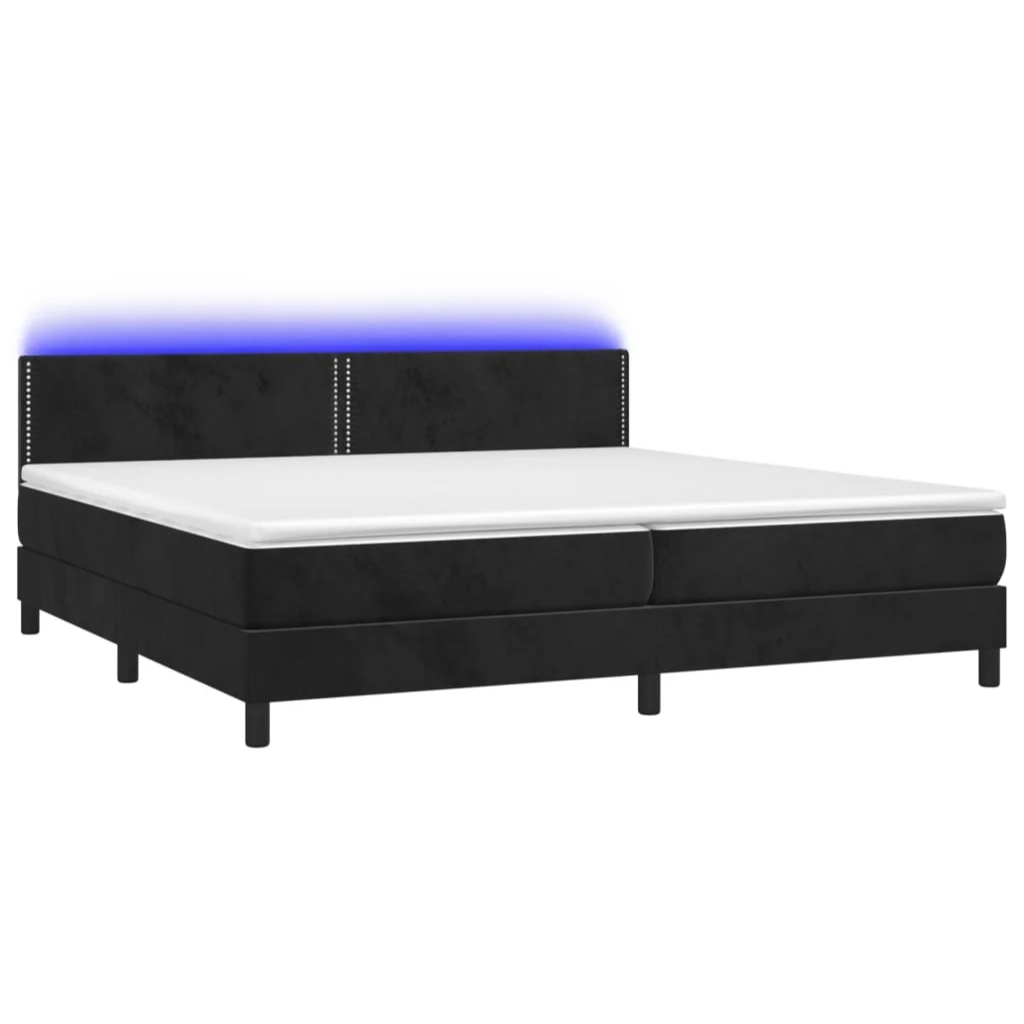 Boxspringbett ''Nailed'' mit Matratze & LED 200x200 cm