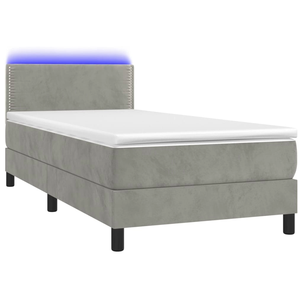 Boxspringbett ''Nailed'' mit Matratze & LED 80x200 cm