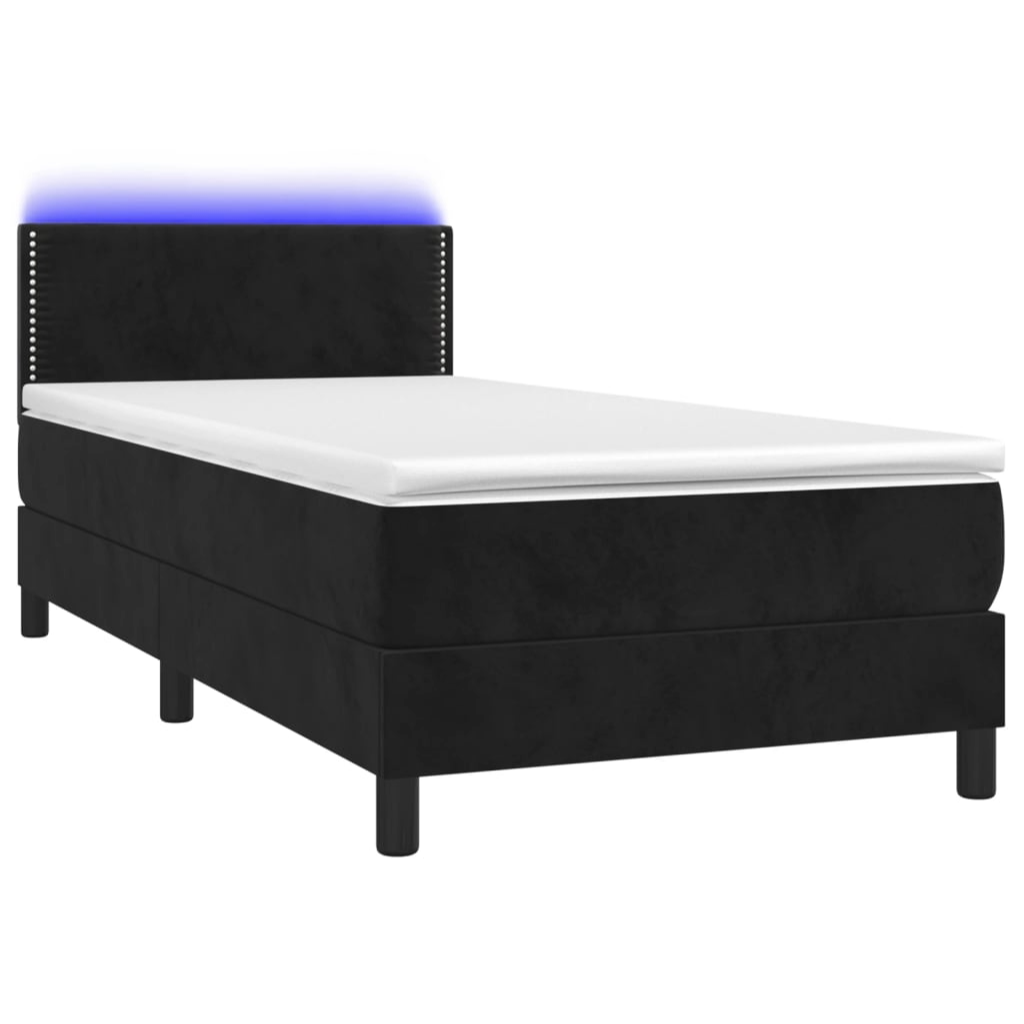 Boxspringbett ''Nailed'' mit Matratze & LED 80x200 cm