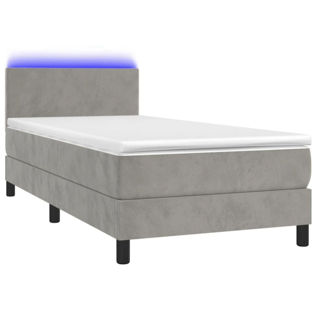 Boxspringbett ''Pure'' mit Matratze & LED 100x200 cm