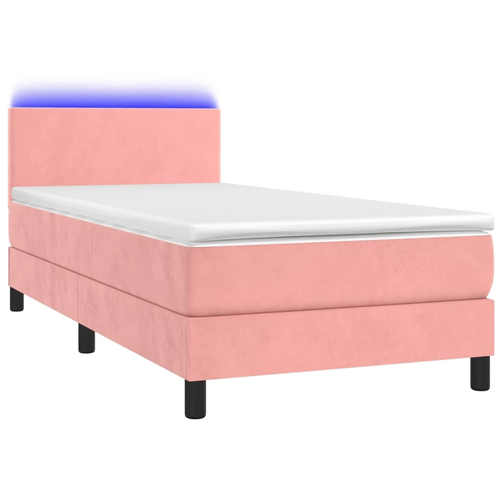 Boxspringbett ''Pure'' mit Matratze & LED 100x200 cm