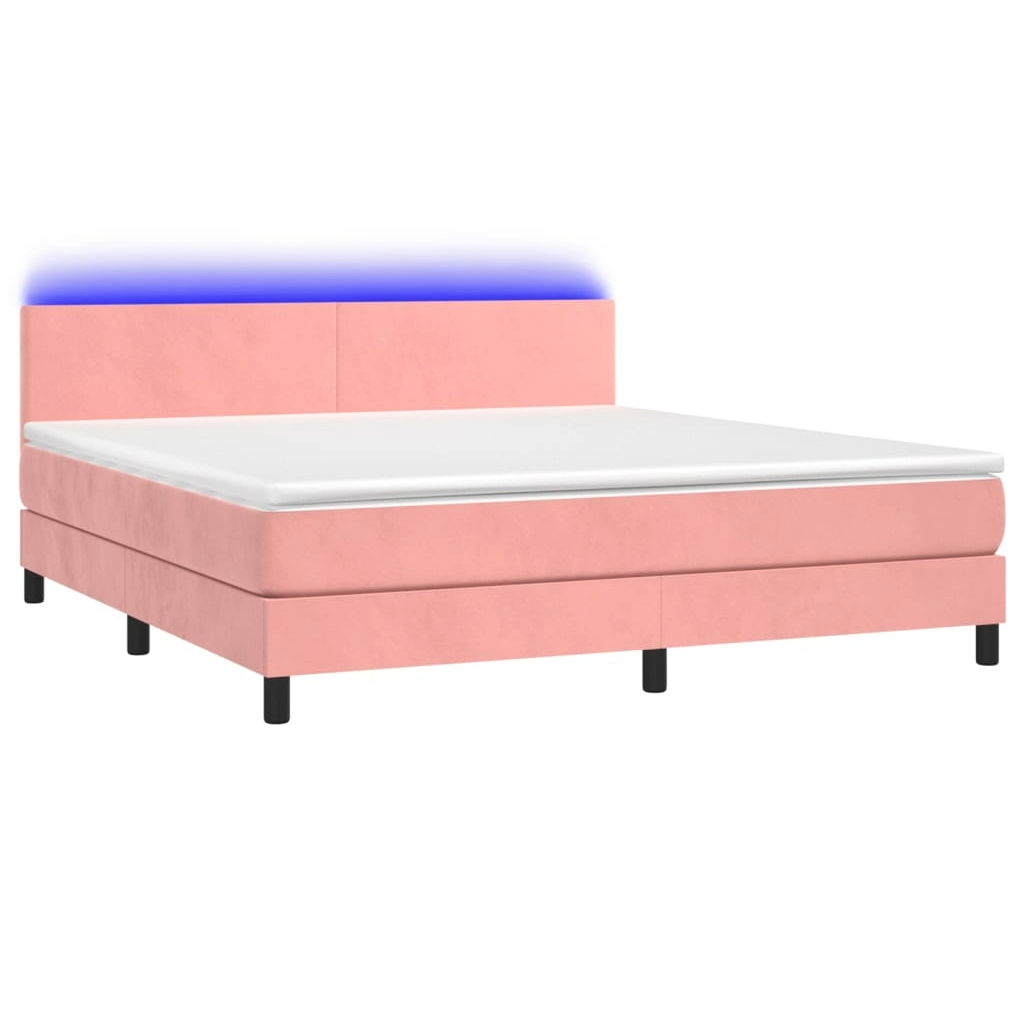 Boxspringbett ''Pure'' mit Matratze & LED 160x200 cm