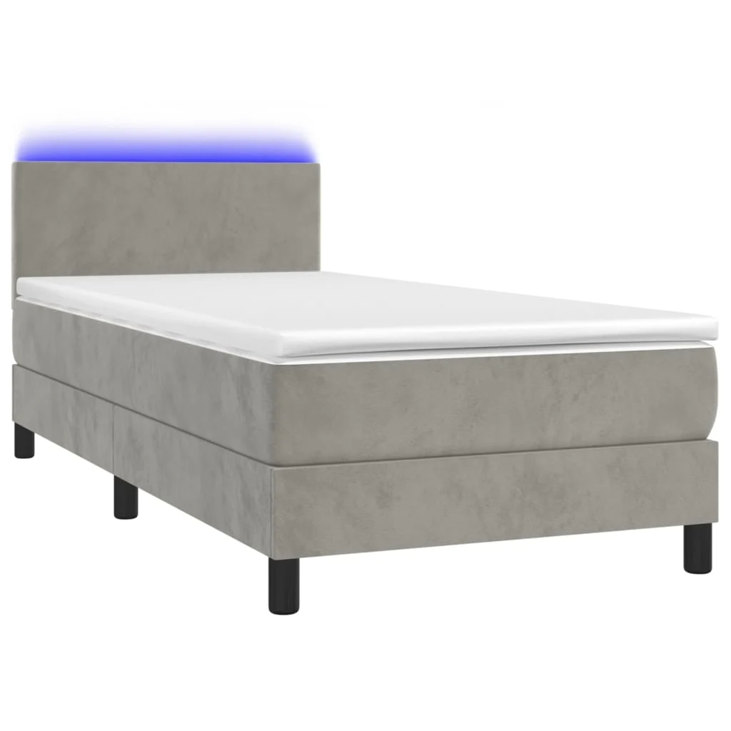 Boxspringbett ''Pure'' mit Matratze & LED 80x200 cm