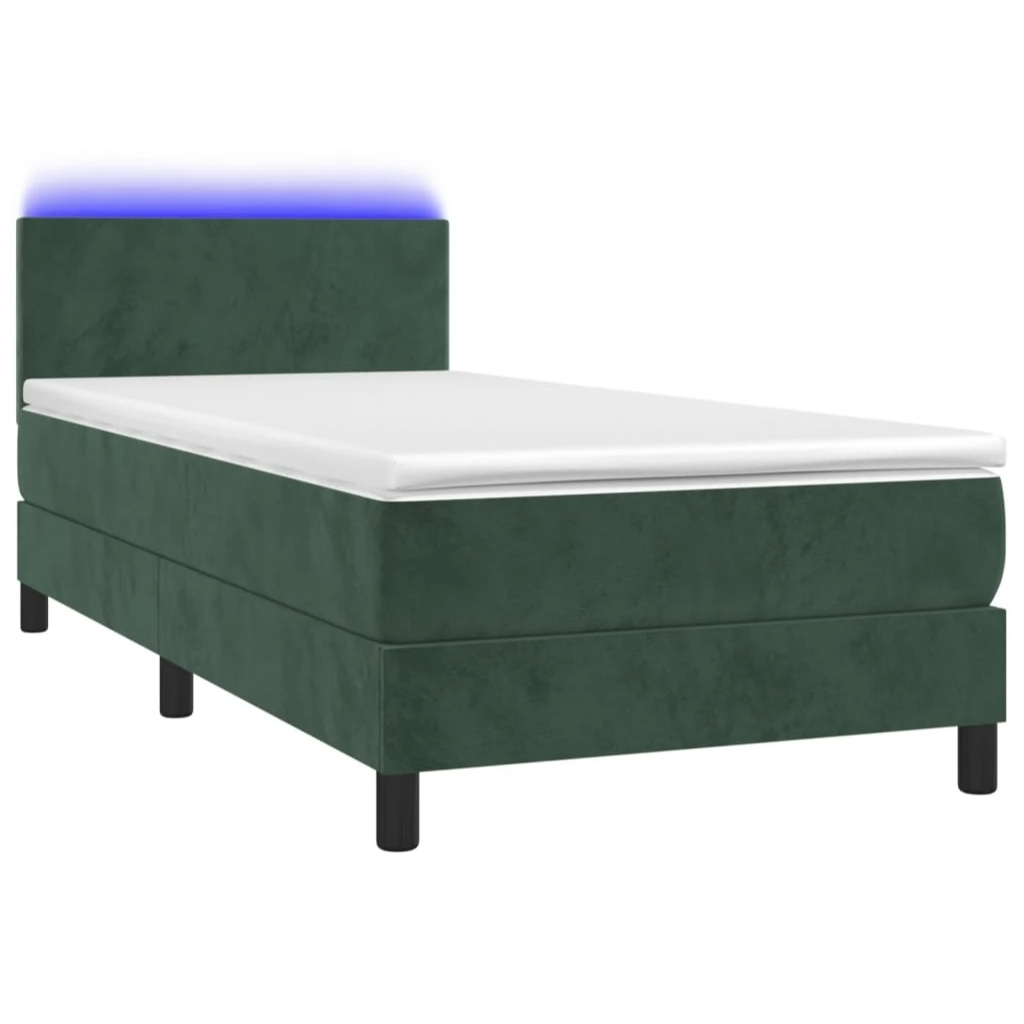 Boxspringbett ''Pure'' mit Matratze & LED 90x200 cm