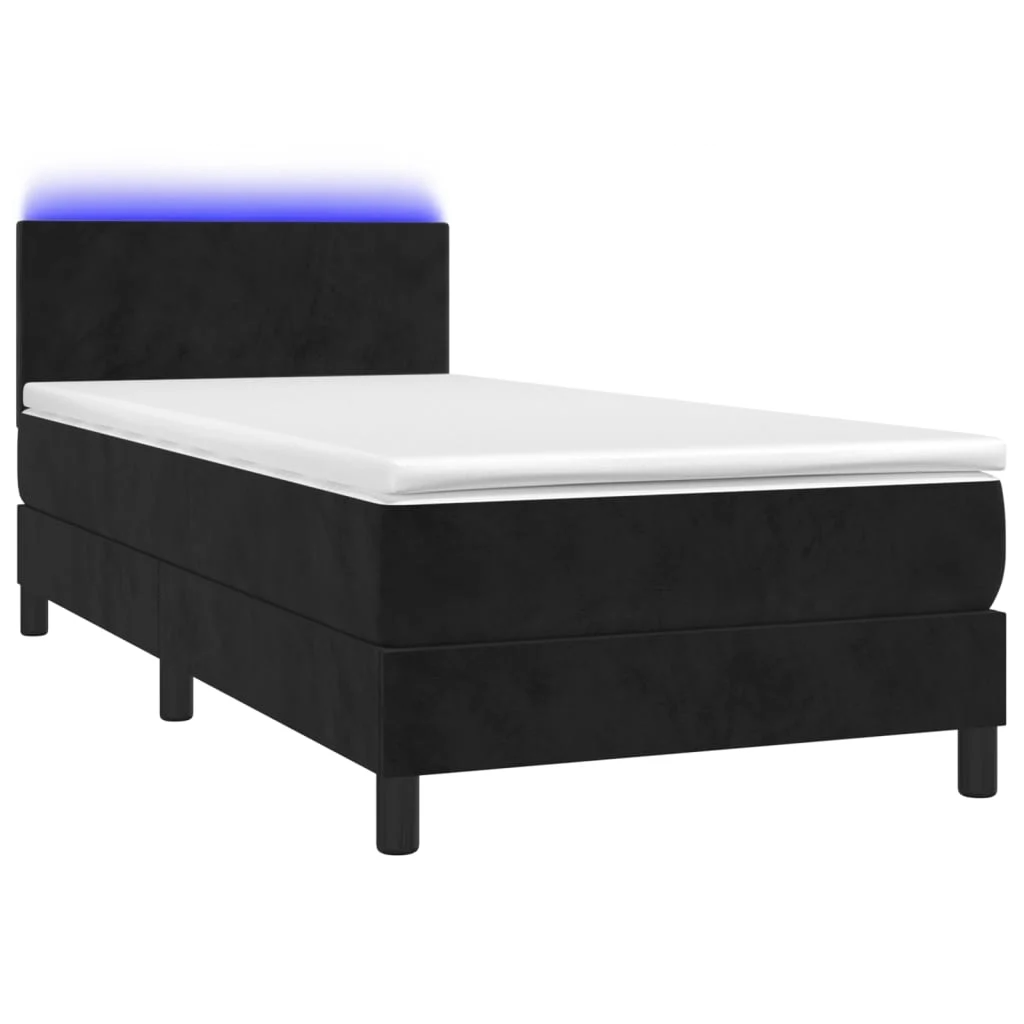 Boxspringbett ''Pure'' mit Matratze & LED 90x200 cm