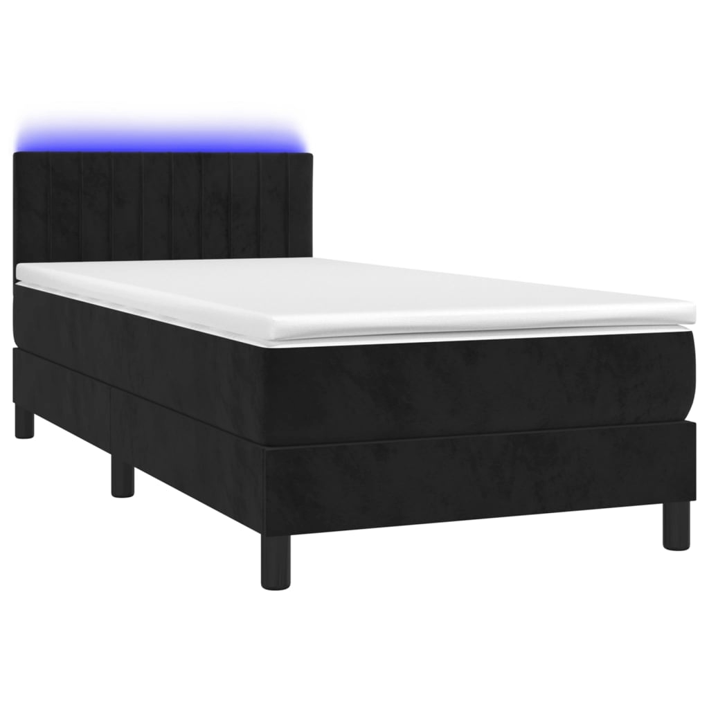 Boxspringbett ''Striped'' mit Matratze & LED 100x200 cm