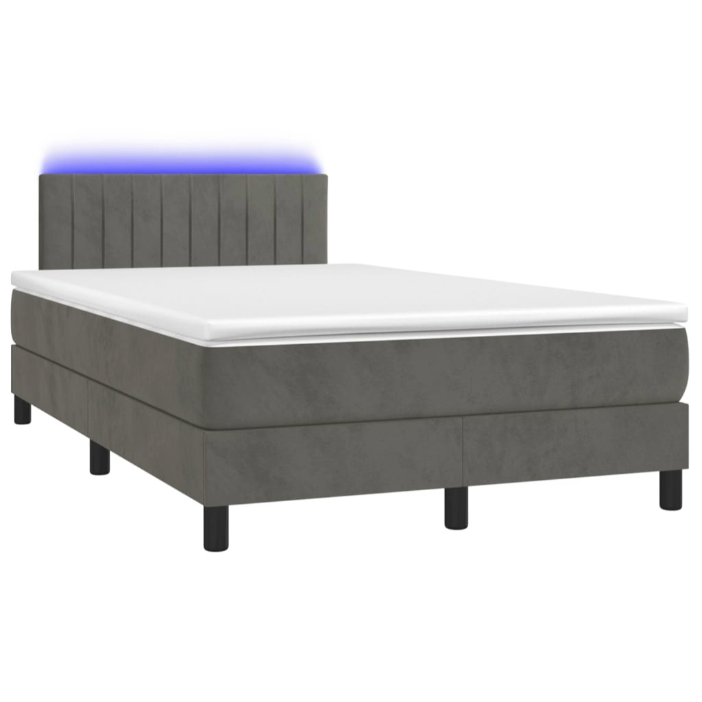 Boxspringbett ''Striped'' mit Matratze & LED 120x200 cm