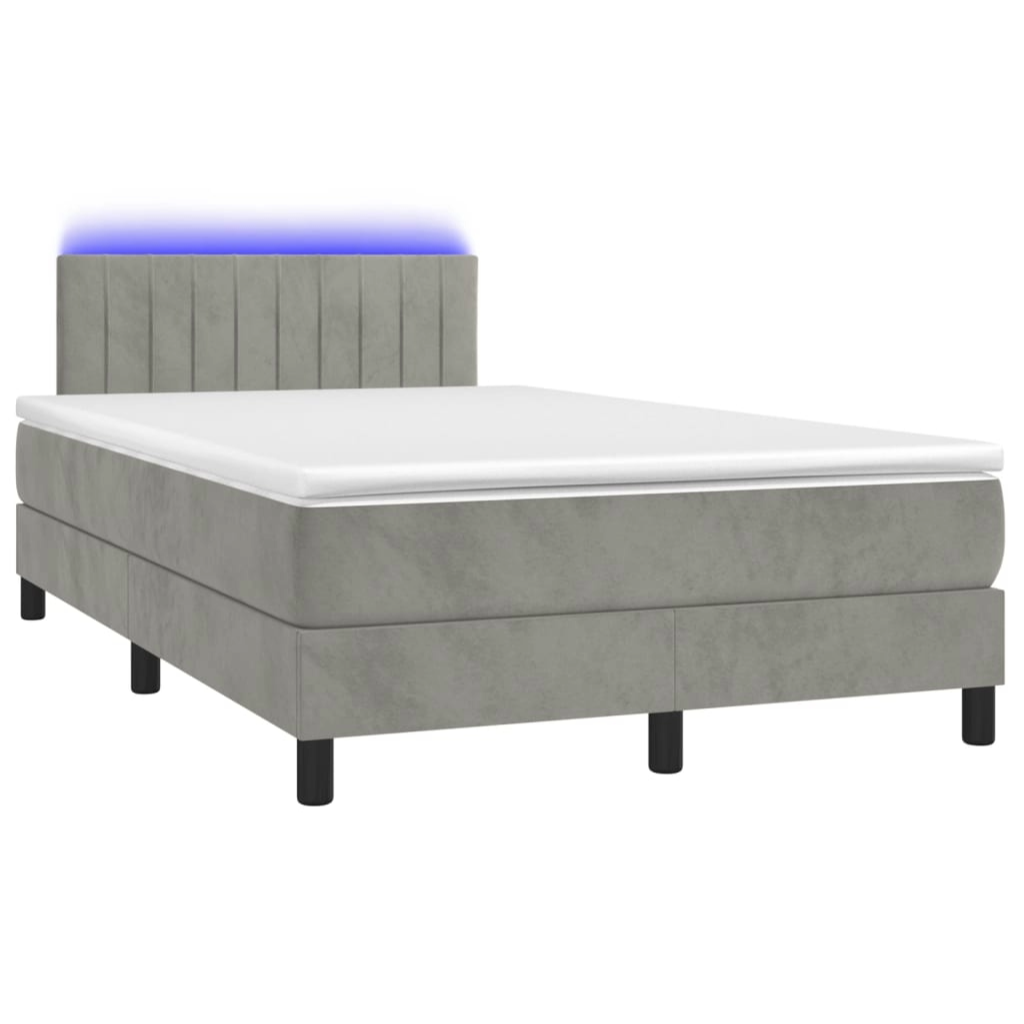 Boxspringbett ''Striped'' mit Matratze & LED 120x200 cm