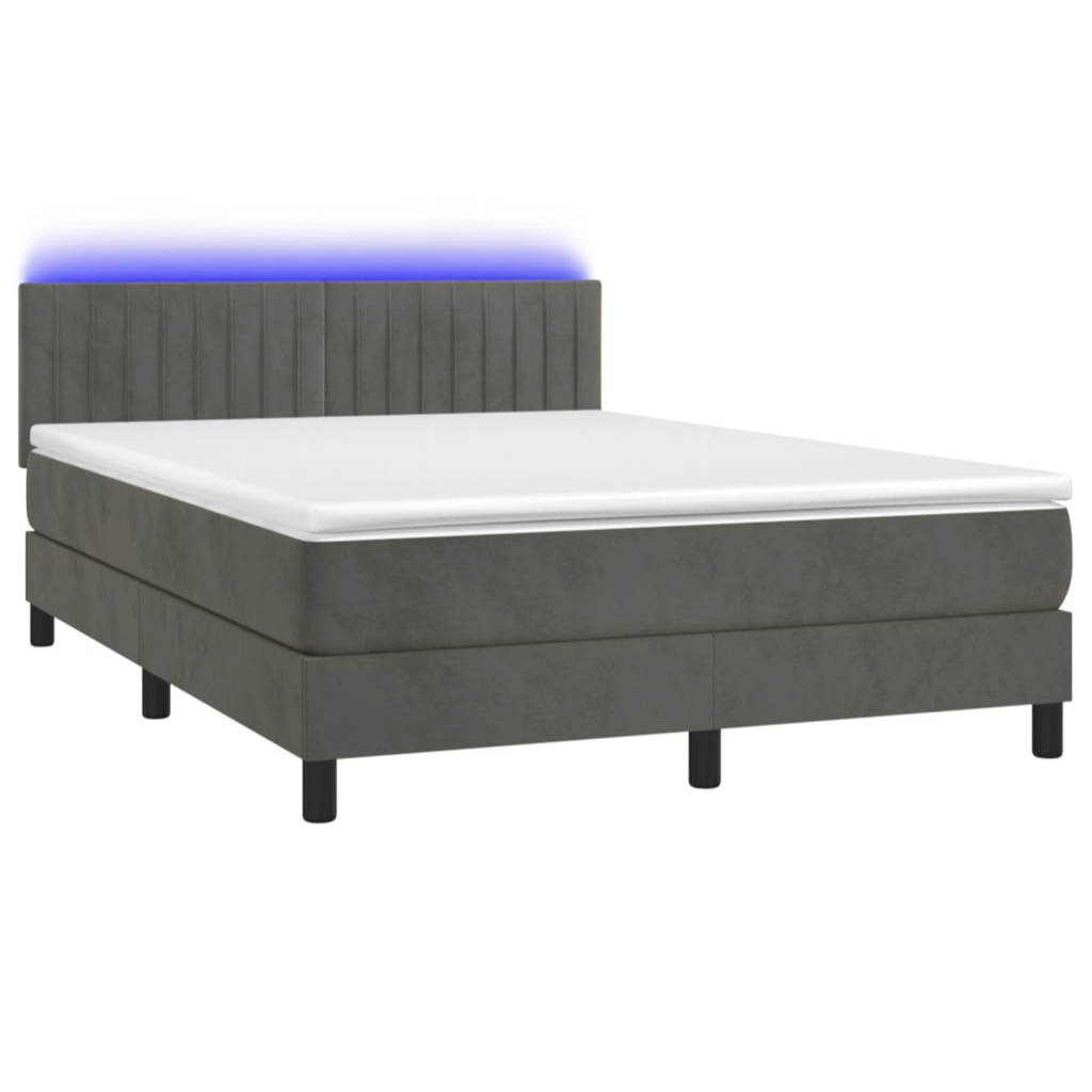 Boxspringbett ''Striped'' mit Matratze & LED 140x200 cm