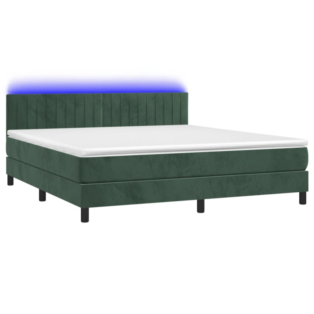 Boxspringbett ''Striped'' mit Matratze & LED 180x200 cm