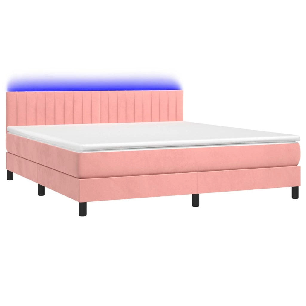 Boxspringbett ''Striped'' mit Matratze & LED 180x200 cm