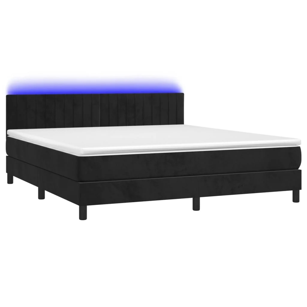 Boxspringbett ''Striped'' mit Matratze & LED 180x200 cm