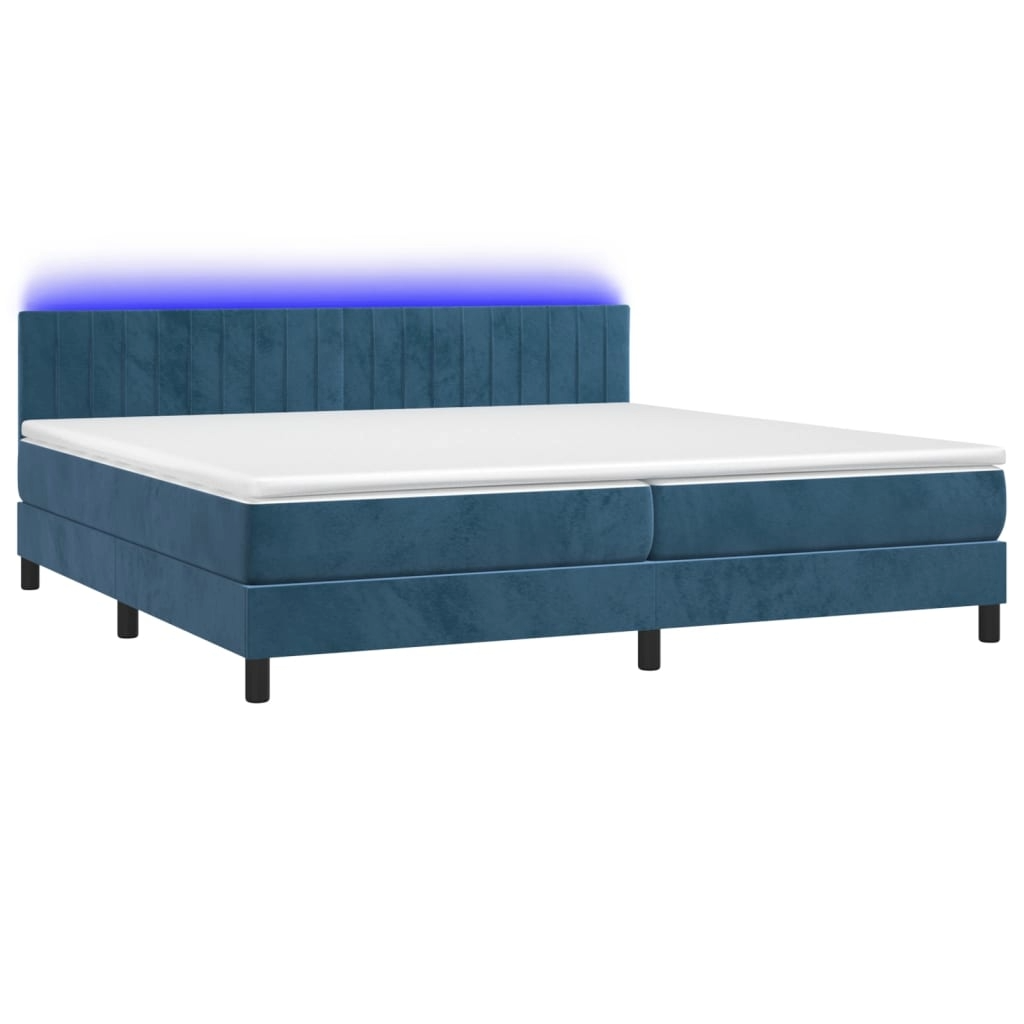 Boxspringbett ''Striped'' mit Matratze & LED 200x200 cm