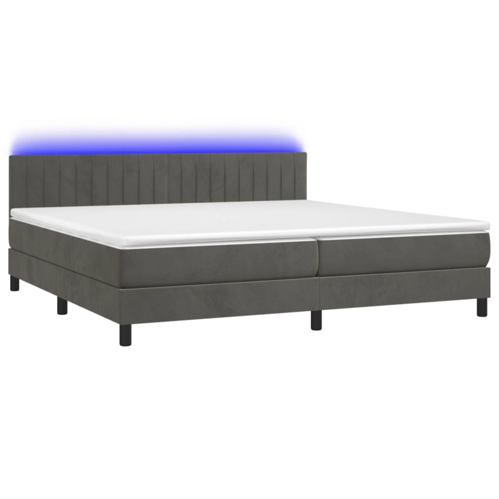 Boxspringbett ''Striped'' mit Matratze & LED 200x200 cm