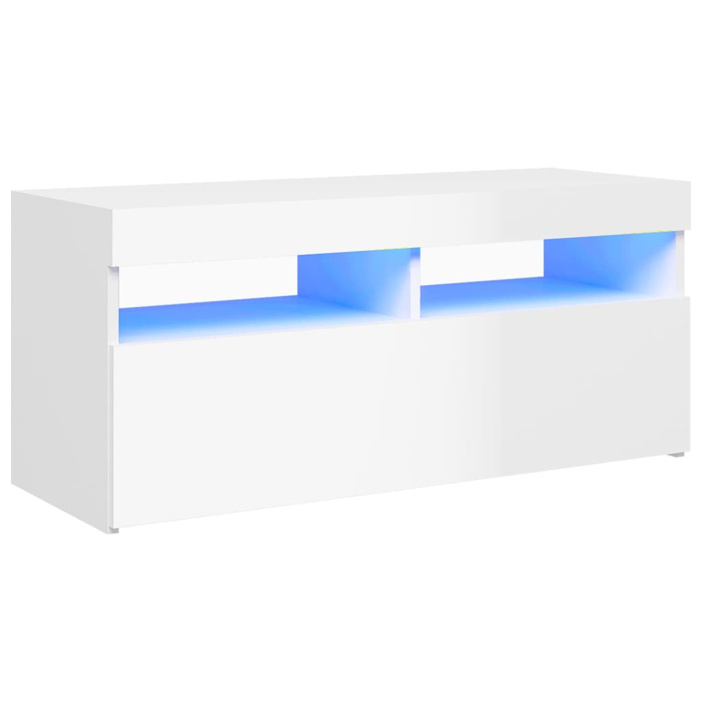 Lowboard 90x35x40 cm LED-Beleuchtung