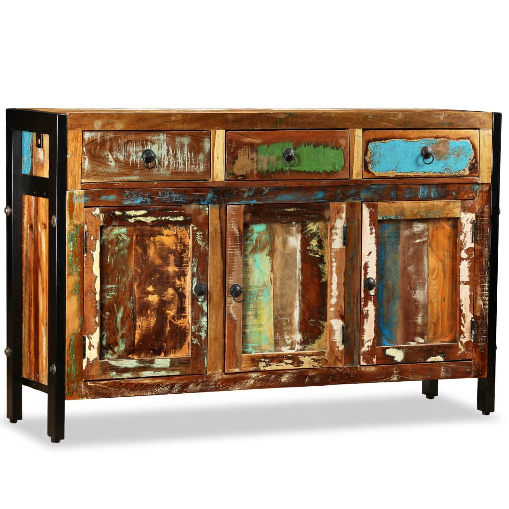 Recyceltes Sideboard 120x35x76 cm