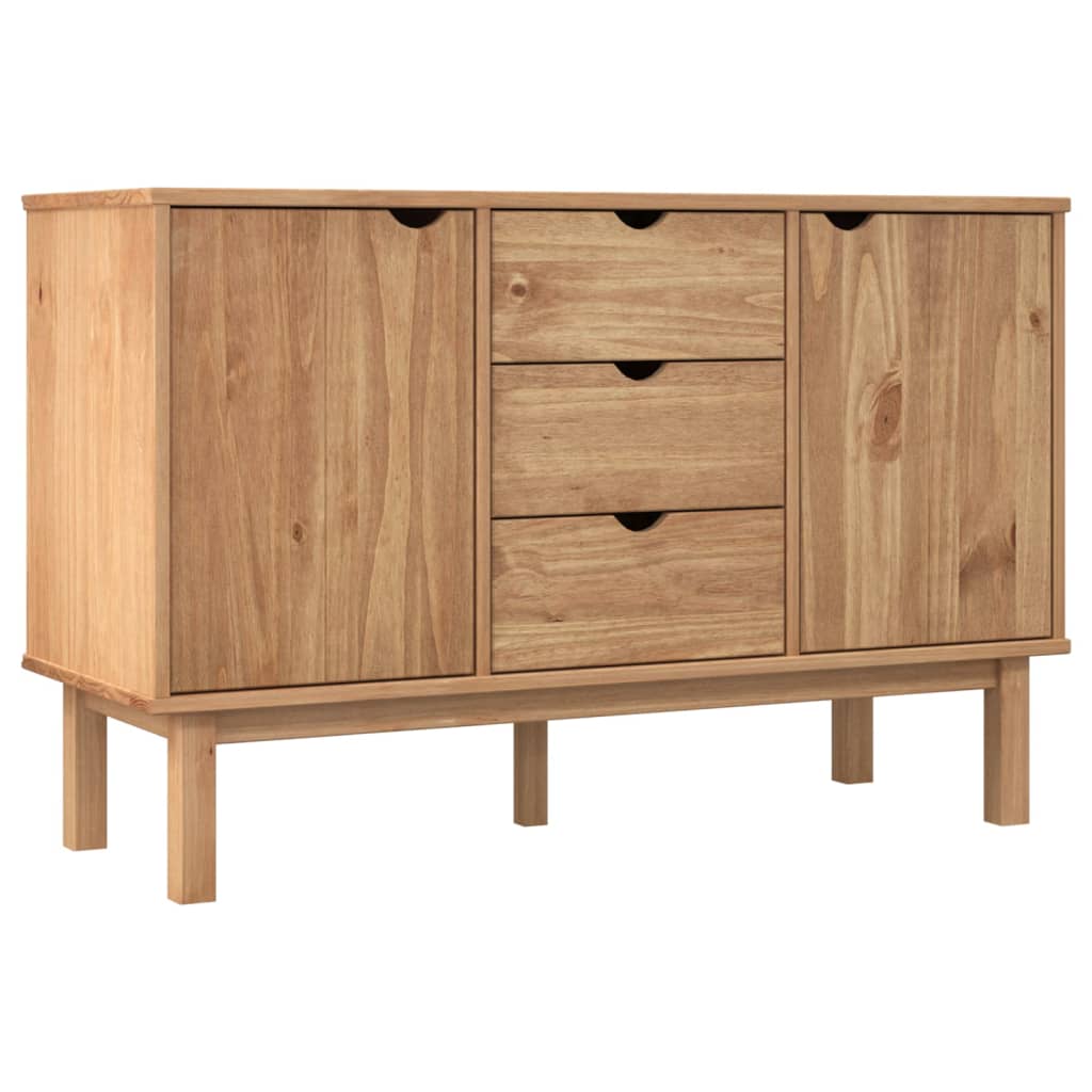 Sideboard 113,5x43x73 cm Massives Kiefernholz