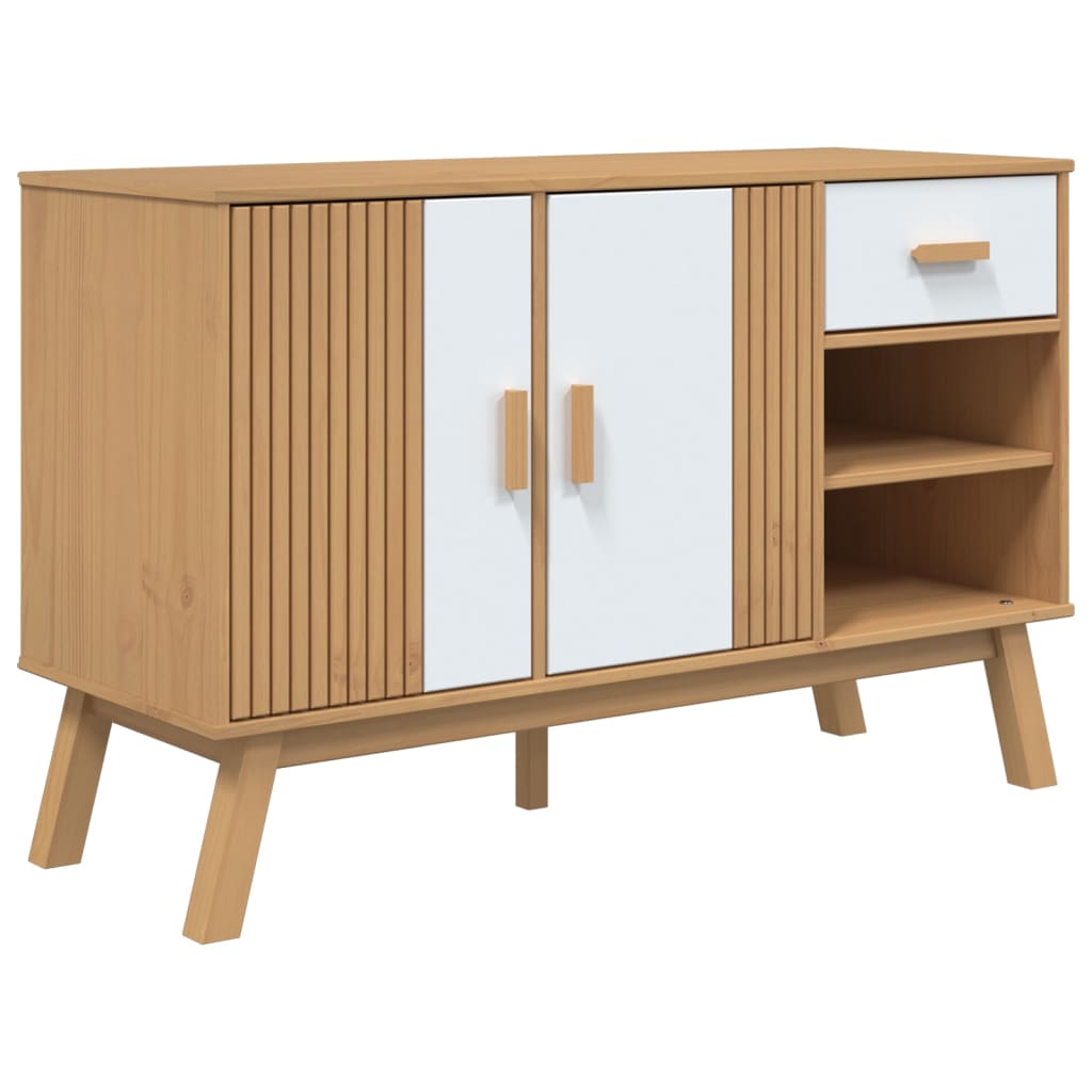 Sideboard 114x43x73,5 cm Massives Kiefernholz