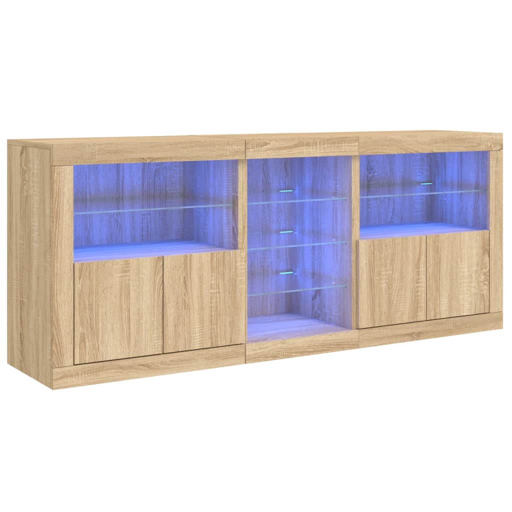 Sideboard 162x37x67 cm LED-Beleuchtung