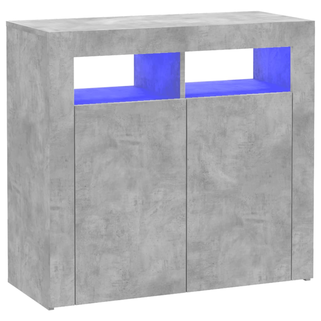 Sideboard 80x35x75 cm LED-Beleuchtung