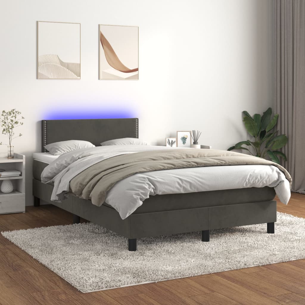 Boxspringbett ''Nailed'' mit Matratze & LED 120x200 cm