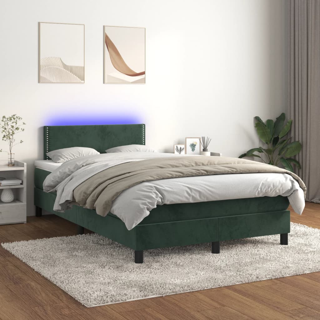 Boxspringbett ''Nailed'' mit Matratze & LED 120x200 cm