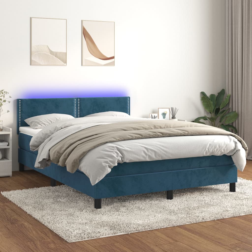 Boxspringbett ''Nailed'' mit Matratze & LED 140x200 cm