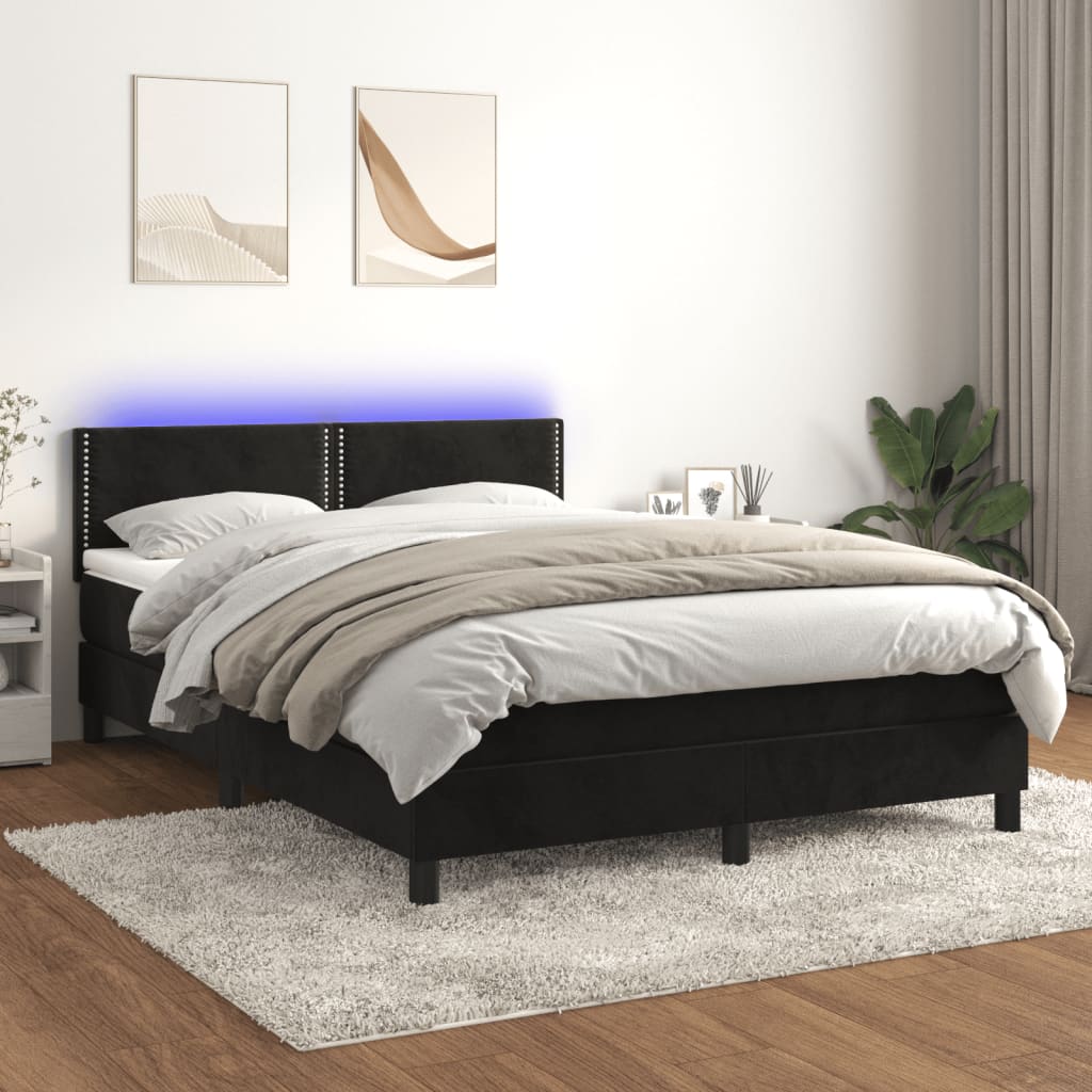 Boxspringbett ''Nailed'' mit Matratze & LED 140x200 cm