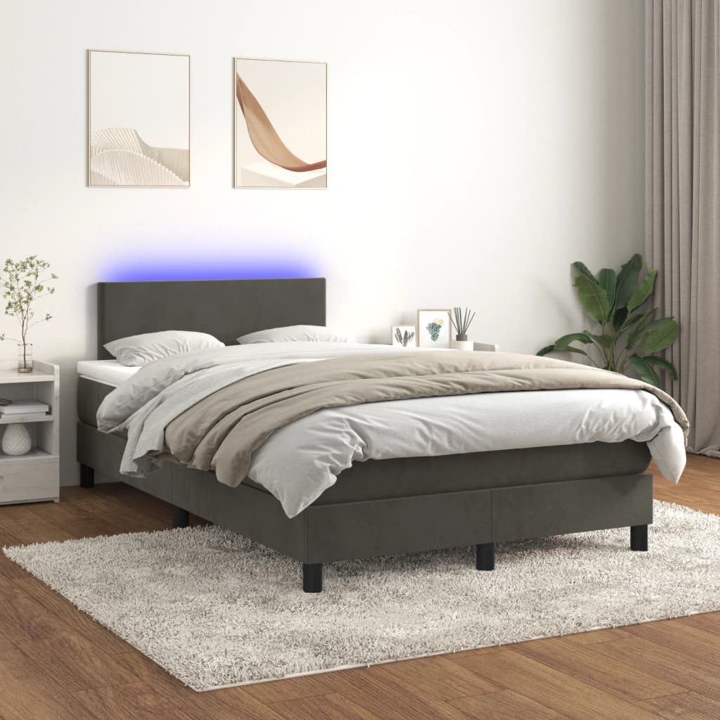 Boxspringbett ''Pure'' mit Matratze & LED 120x200 cm