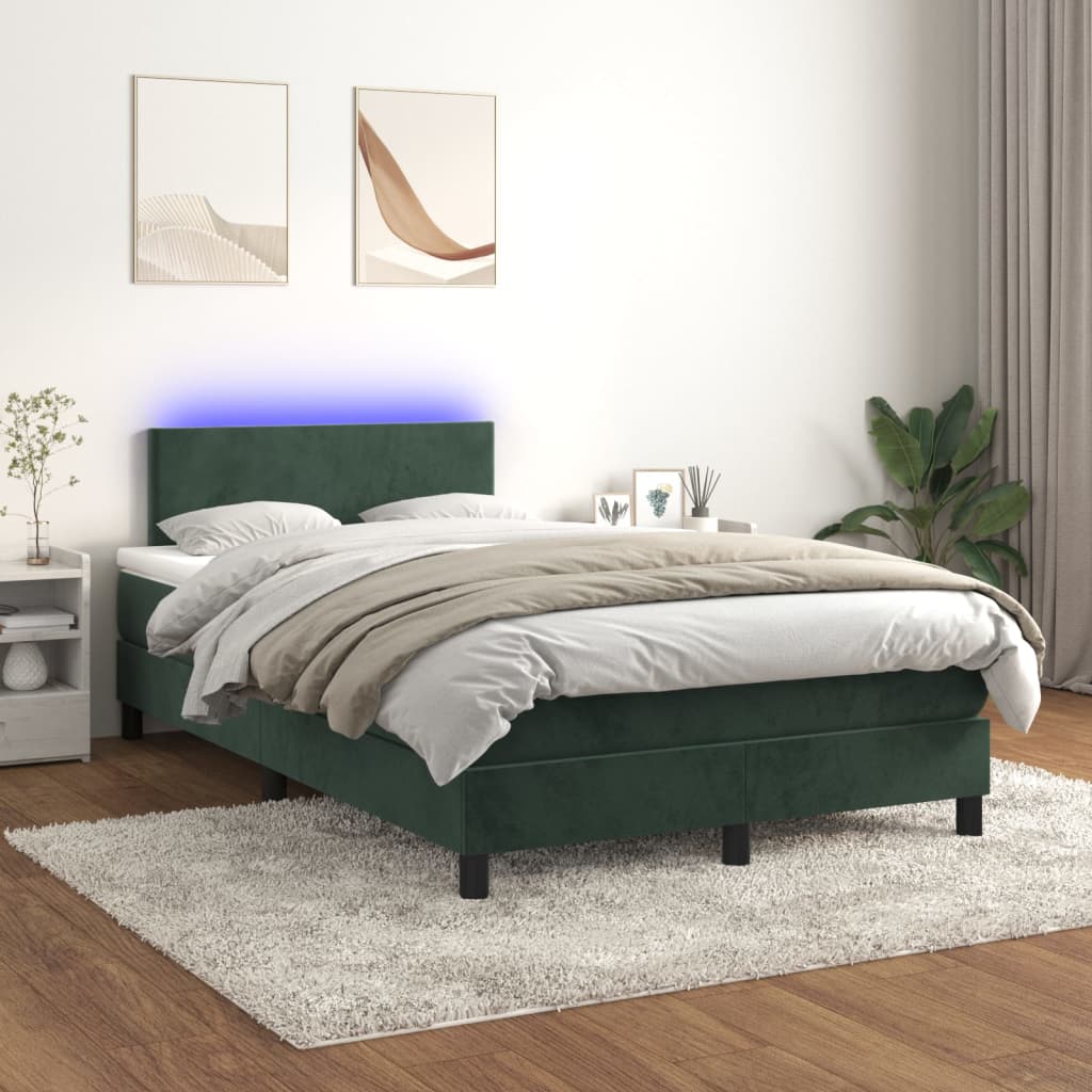 Boxspringbett ''Pure'' mit Matratze & LED 120x200 cm